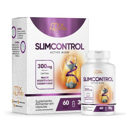 Slim Control Active Burn (Cafeína, Chá Verde, Gengibre, Laranja e